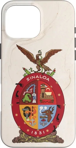 Vista 19 de iPhone 16 Bandera de Sinaloa y fondo elegante - Funda Sinaloense Pride