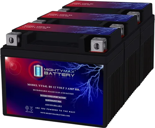 Vista 13 de Mighty Max Battery Reemplazo YTX4L-BS para E-Ton AXL, TXL, NXL, RXL 50 y 90cc 1999-03