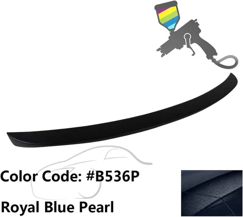 Vista 2 de IKON MOTORSPORTS Alerón de maletero compatible con Honda Accord Coupe 2008-2012 de 2 puertas, estilo de fábrica pintado #B536P azul real perla ABS