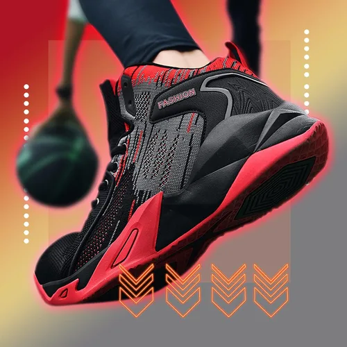 Vista 5 de CJSPORX - Tenis de baloncesto para hombre, transpirables, antideslizantes, para correr