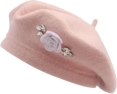 Vista 32 de ZLYC Boina Francesa de Lana Sombrero Color Sólido Gorra Boina para Mujeres y Niñas Amarillo básico