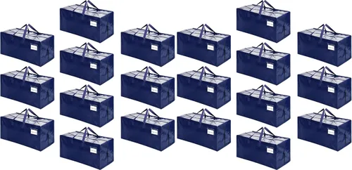 Vista 21 de VENO Paquete de 2 bolsas de mudanza, correas de mochila, mudanza, cajas de almacenamiento universitario, con tapas, resistentes, extragrandes, asas