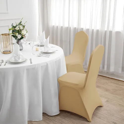Vista 129 de Funda de elastano para silla, 12 unidades, fundas para silla, fundas para sillas de sala de estar, funda extraíble lavable y elástica para silla