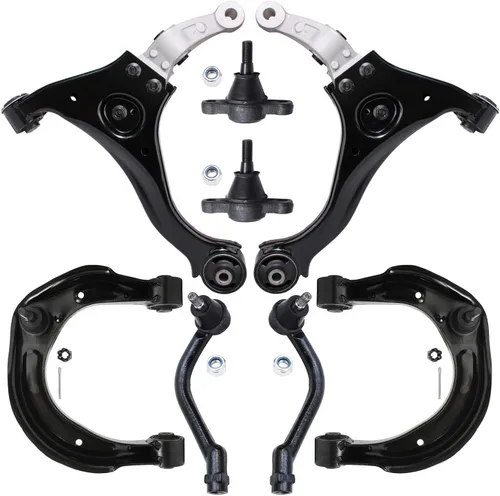 Vista 410 de Detroit Axle - Kit de brazos de control de extremo de 8 piezas para Toyota 2001-2003 Highlander 2002-2003 Camry Lexus ES300, 2 conjuntos de brazos