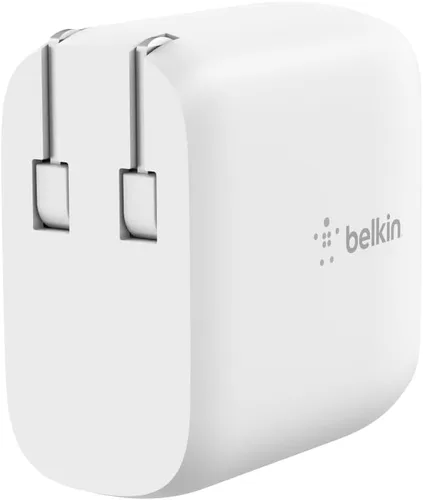 Vista 7 de Belkin Bloque de cargador de pared USB C de doble puerto de 40 W, carga rápida USB C para iPhone de Apple, iPad, teléfono Samsung Galaxy y más