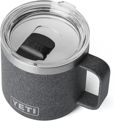 Vista 18 de YETI Rambler - Taza apilable con forro de cerámica, de 14 onzas, aislada al vacío, de acero inoxidable con tapa MagSlider, color negro
