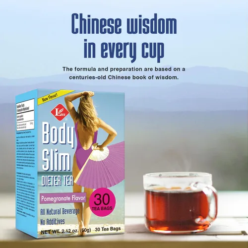Vista 5 de Uncle Lee's Body Slim Dieters Tea, Té desintoxicante y adelgazante - Senna, naranja amarga, sabor canela y raíz de achicoria, laxante natural