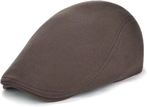Vista 13 de VOBOOM - Gorra plana de algodón para hombre, diseño Ivy Gatsby Newsboy Negro