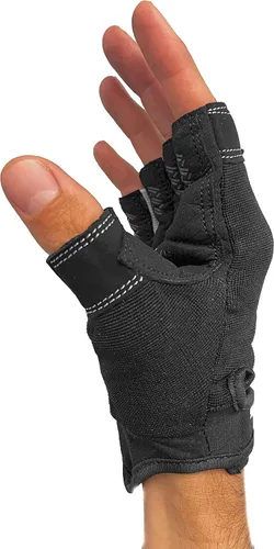 Vista 4 de Steel Sweat RUE PRO Black S - Guantes de entrenamiento – Lo mejor para gimnasio, levantamiento de pesas, fitness, entrenamiento y crossfit, hechos