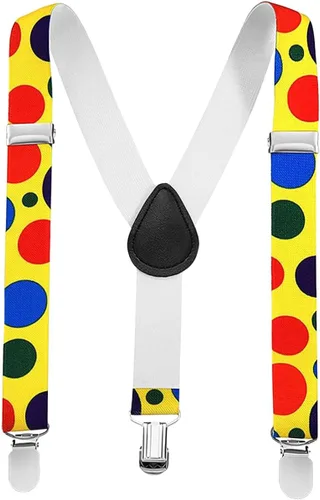 Vista 37 de IBTOM CASTLE Disfraz de carnaval de circo para el primer cumpleaños con temática de carnaval para bebé niño con tirantes y pajarita, sombrero
