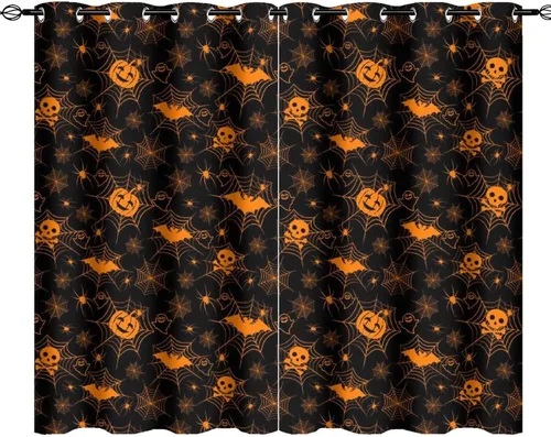 Vista 38 de Cool King of The Forest - Cortinas opacas con diseño de tigre anime, fantasía, animal, fuego, tigre, hielo, con ojales, ahorro de energía, 2
