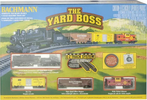 Vista 4 de Bachmann Trains - Juego de tren eléctrico Yard Boss listo para usar, escala N
