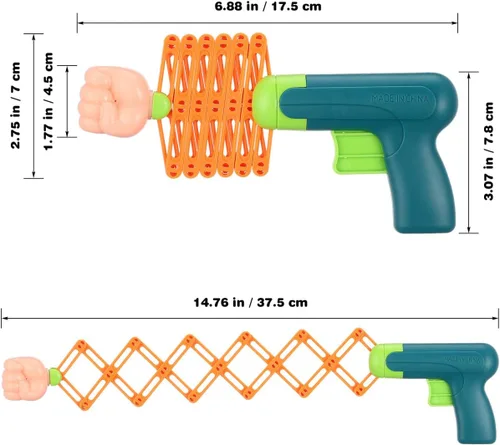 Vista 5 de PRETYZOOM Juguete telescópico para niños, broma estirable para la oficina, accesorio de broma, divertido juguete creativo para jugar en interiores