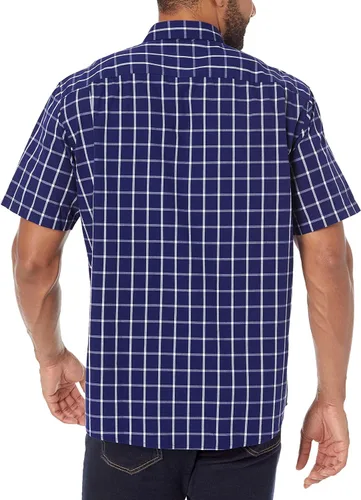 Vista 2 de Tienda Essentials - Camisa de popelina de manga corta de ajuste regular para hombre