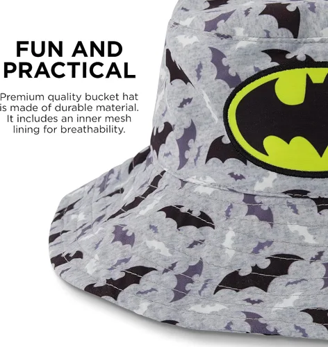 Vista 3 de DC Comics Gorra de béisbol con diseño de pescador, sombrero de sol para niños de 2 a 4 años