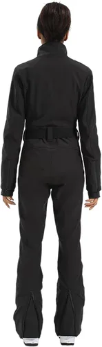 Vista 92 de GSOU SNOW Traje de esquí para mujer, traje de nieve delgado de una pieza, chaqueta de nieve, impermeable, resistente al viento, deportes al aire