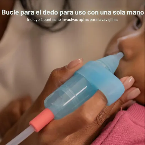 Vista 5 de Frida Baby Aspirador nasal eléctrico NoseFrida Pro para bebé, succión de grado hospitalario, succión de nariz para bebés y niños pequeños, aspirador