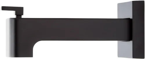Vista 2 de Signature Hardware 449813 Hibiscus - Boquilla desviadora integrada de 7-11/16", negro mate, latón