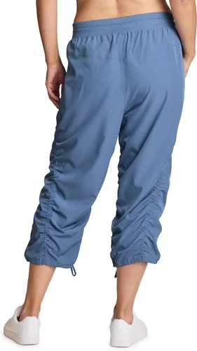 Vista 23 de RBX Pantalón capri tejido ligero con cordón para mujer, talla grande