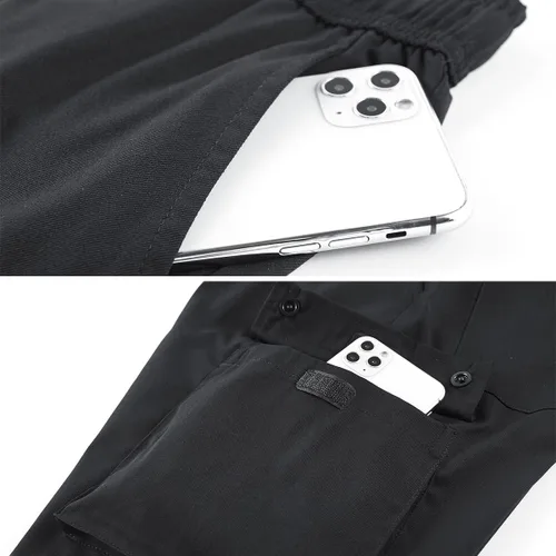 Vista 5 de Msmsse Pantalones cortos de senderismo para mujer, suaves, informales, ligeros, deportivos, hasta la rodilla, pantalones cortos de verano