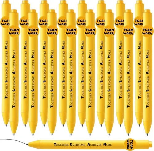 Vista 9 de Fuutreo 50 bolígrafos divertidos, regalos de agradecimiento a los empleados, cara sonriente, compañeros de trabajo, citas motivacionales, bolígrafos