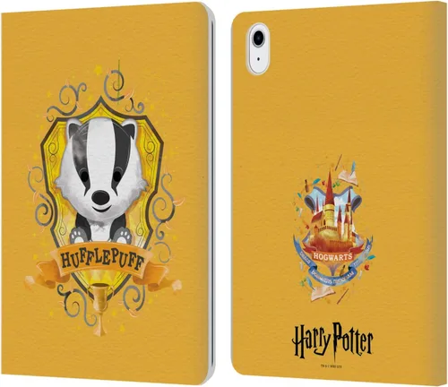 Vista 10 de Head Case Designs Funda de piel con licencia oficial de Harry Potter Gryffindor Deathly Hallows II, compatible con Apple iPad Air 11 2020/2022/2024