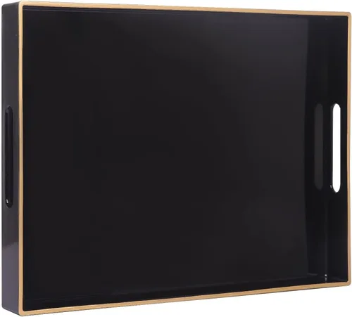Vista 14 de MAONAME Juego de 2 bandejas decorativas rosadas, bandeja ovalada con asas