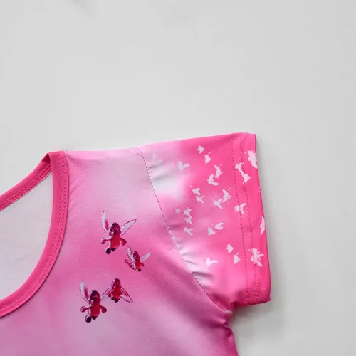 Vista 4 de Disfraz de princesa melocotón para niñas, vestido de princesa melocotón con accesorios corona y aretes