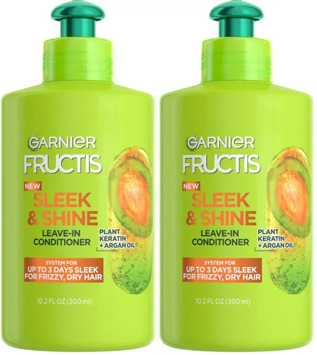 Vista 10 de Crema elegante e intensamente brillante, suave y deja acondicionado de Garnier Fructis, 10.2 Oz lq onzas.