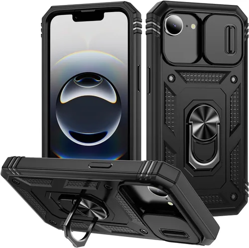 Vista 33 de Funda para iPhone 14, a prueba de golpes, resistente a los impactos, con lente deslizante protectora para iPhone 14 (6.1 pulgadas) (azul)