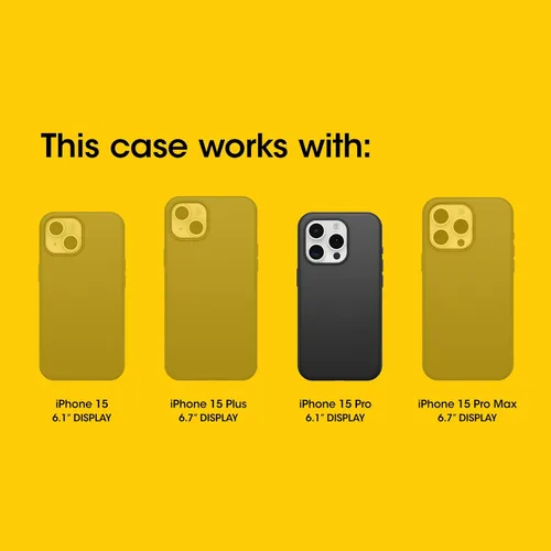 Vista 2 de OtterBox Funda para iPhone 15 Pro (solamente) Defender Series - Baby Blue Jeans (azul), sin pantalla, resistente y duradera, con protección