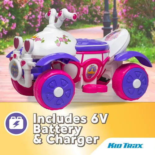 Vista 6 de Kid Trax Royal Princess 6V para niños pequeños, juguetes de montar para niños - Juguetes para niñas pequeñas, para interiores y exteriores, coche