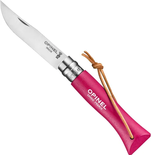 Vista 8 de Opinel No.6 Colorama - Cuchillo plegable de acero inoxidable de uso diario para bolsillo con anillo de seguridad Nube