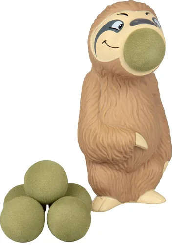 Vista 8 de Hog Wild Juguete Lanzador de Pelotas Alce - Relleno de Media Navideña Incluye 4 Pelotas de Espuma Suave - Aprieta para Lanzar Pelotas con Aire hasta