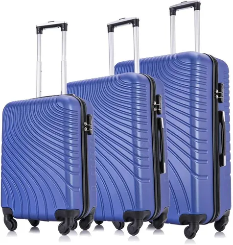 Vista 2 de Fridtrip juego de maletas de viaje con ruedas giratorias carcasa dura ligeras equipaje de mano