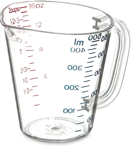 Vista 7 de Carlisle FoodService Products 4314507 Taza medidora de plástico comercial, 1 galón, transparente
