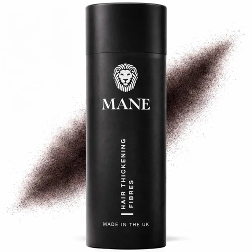 Vista 17 de Mane Fibras de construcción del cabello para mujeres y hombres, para cabello fino y delgado, peinado más grueso y completo, oculta las manchas Negro