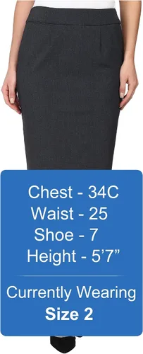 Vista 5 de Calvin Klein Falda de traje de ajuste recto para mujer (talla regular y extragrande)