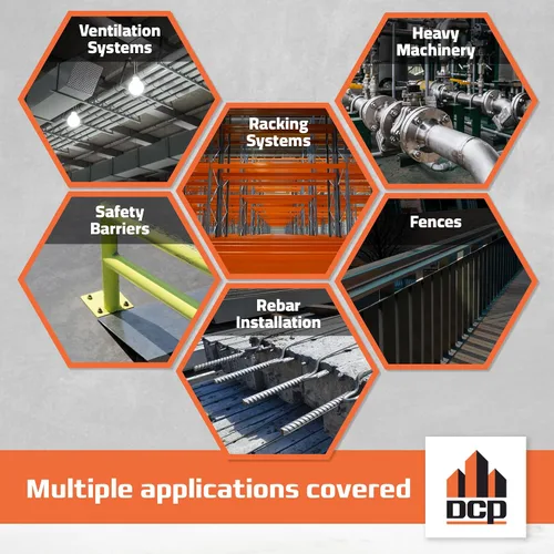 Vista 7 de DCP Quickmast AE15 - Epoxi para hormigón para barras de refuerzo y varillas - Sistema de anclaje de alta resistencia, epoxi acrilato de dos partes