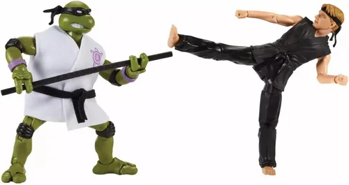 Vista 2 de Teenage Mutant Ninja Turtles vs. Cobra Kai Donatello vs. Johnny Lawrence 2 Pack
