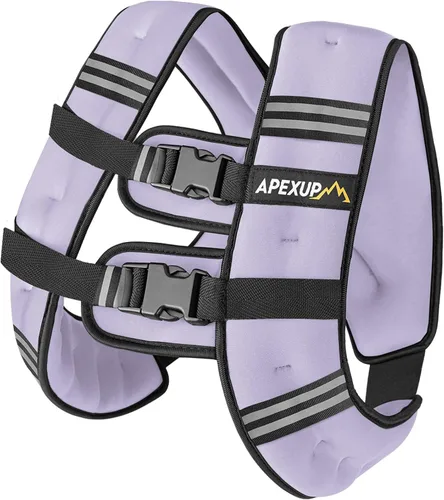 Vista 35 de APEXUP - Chaleco con peso de 5, 10, 15, 20, 25 y 30 libras para hombre y mujer, con rayas reflectantes, equipo para entrenamiento de fuerza y correr