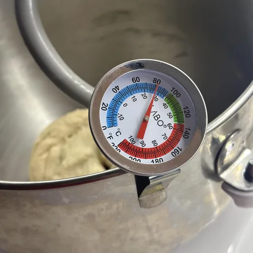 Vista 5 de Termómetro de leche con esfera grande de 2 pulgadas, espuma de vapor de lectura instantánea, café, espresso, latte, espuma para hacer café
