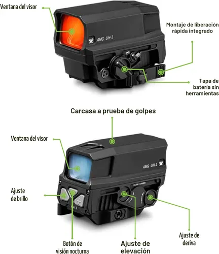 Vista 5 de Vortex Optics AMG UH-1 Gen II Miras holográficas