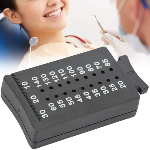 Vista 6 de Gutta Percha Cutter Regla de medición Endodontic Span Medida Escala Herramienta Dental