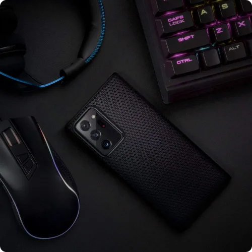 Vista 3 de Spigen Liquid Air - Funda diseñada para Samsung Galaxy Note 20 Ultra 5G (2020), color negro mate