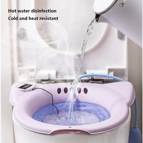 Vista 4 de Bañera eléctrica para hemorroides, asiento de inodoro, cuidado posparto, bañera para adultos y mujeres, kit de baño para mujeres, kit de baño