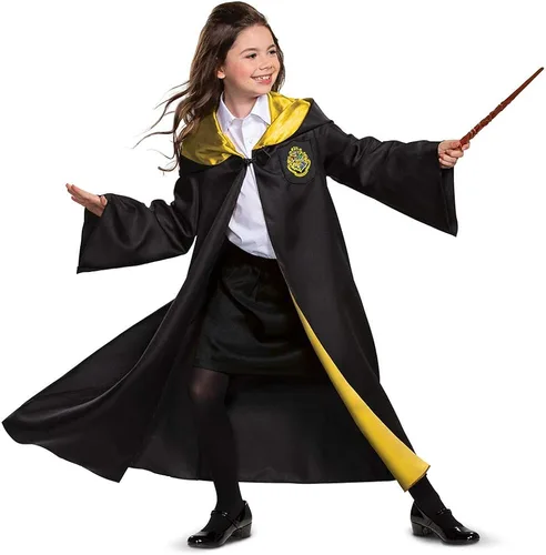 Vista 5 de Harry Potter Robe, Official Hogwarts Wizarding World Costume Robes, Deluxe Kids Size Dress Up Accessory