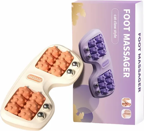 Vista 7 de Masaje de rodillo de pie para fascitis plantar, terapia portátil de rodillos para pies para circulación y alivio del dolor, reflexología