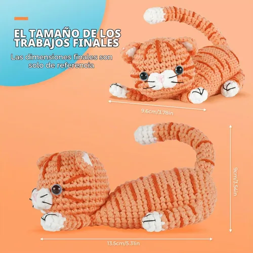 Vista 5 de MOREJMTT Kit de ganchillo para adultos principiantes, aprender a tejer, incluye hilo suave fácil de tejer, tutorial en video paso a paso, gancho