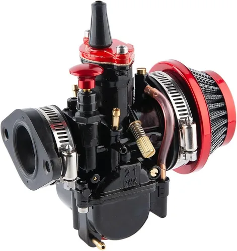 Vista 7 de Carburador PWK de 21 mm, carburador de carreras para motocicletas de 50 cc a 100 cc, kits de carburador de motor 2T 4T para motos de cross